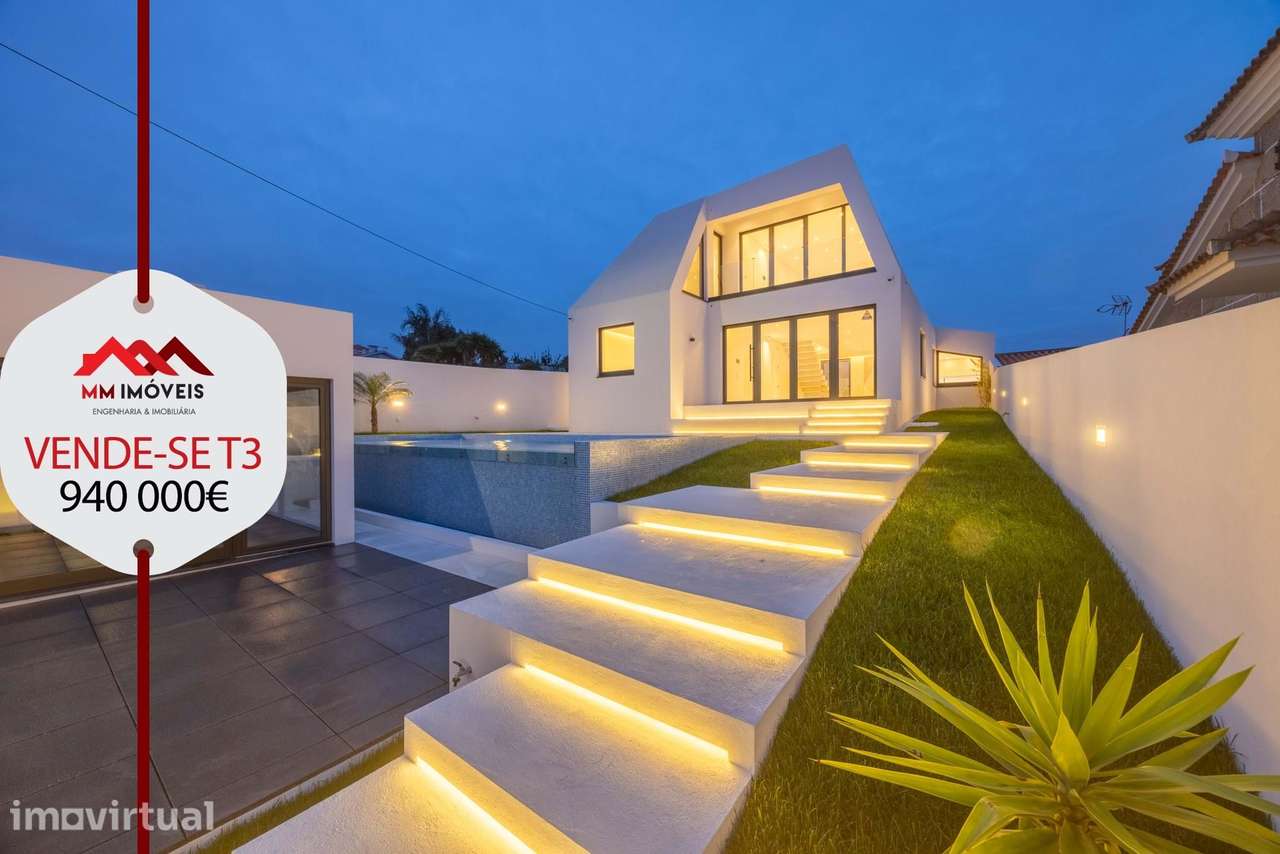 Moradia T3+1 | Francelos | NOVA | Piscina | Luxo | 4 Frentes | Jardim - Grande imagem: 4/9
