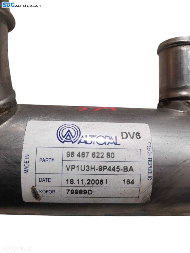 Racitor Gaze EGR Citroen C4 1 1.6 HDI 9HZ 9HY 9HV 2004 - 2011 Cod 9646762280 VP1U3H-9P445-BA [N1029] - 6