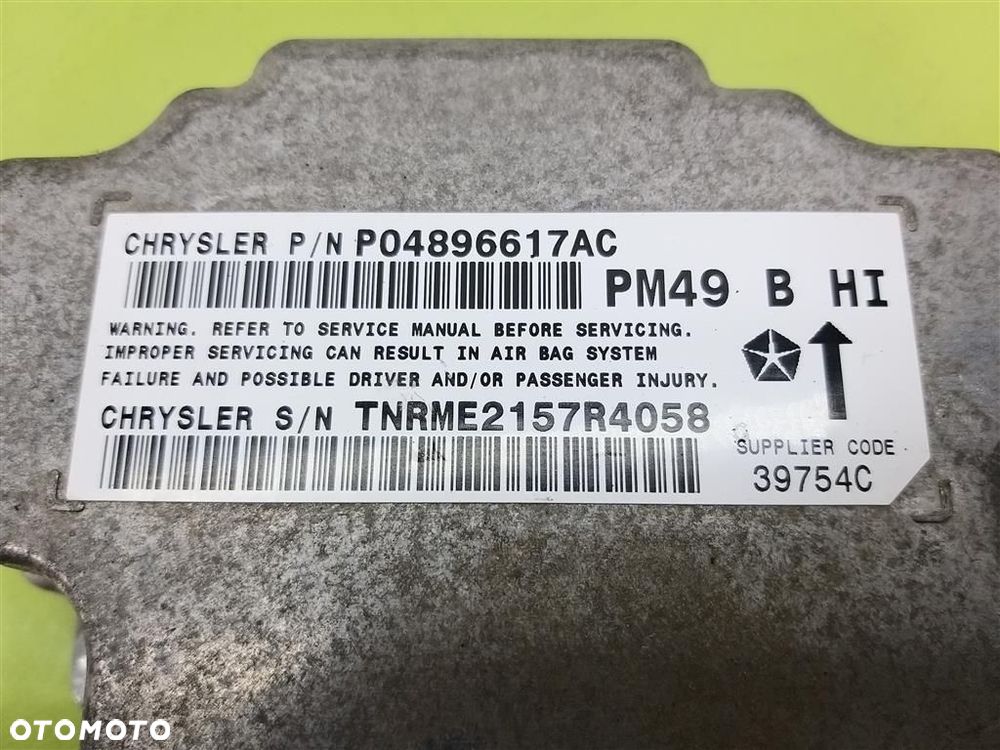 Sterownik Sensor Airbag PODUSZKI  Dodge Caliber 2006-2011R TNRME2157R4058 - 4