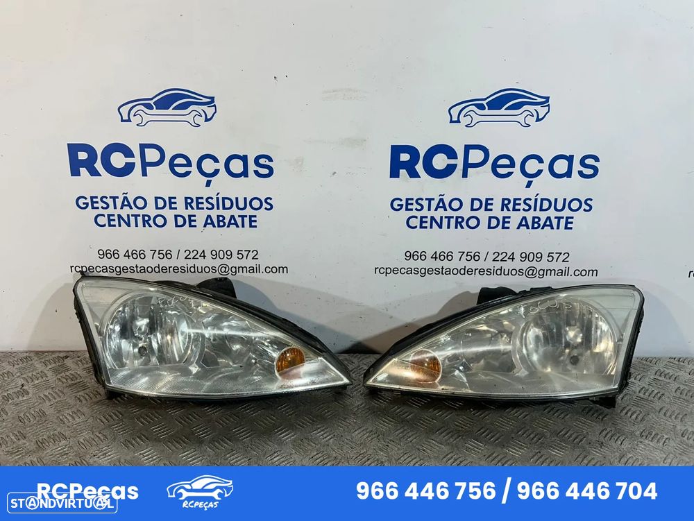 .Oticas Farol Frente Frontal Esquerda Direita Original Ford Focus I 1 Mk1  2M51-13W030-AF 2M51-13W029-AG 1998 a 2005 - 1