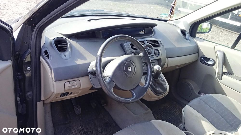 Na części Renault Scenic II 1.6 benzyna silnik skrzynia drzwi maska klapa lakier NV676 szyby zawieszenie fotel kanapa lampa hak wnętrze lusterka zderzak błotnik belka - 16