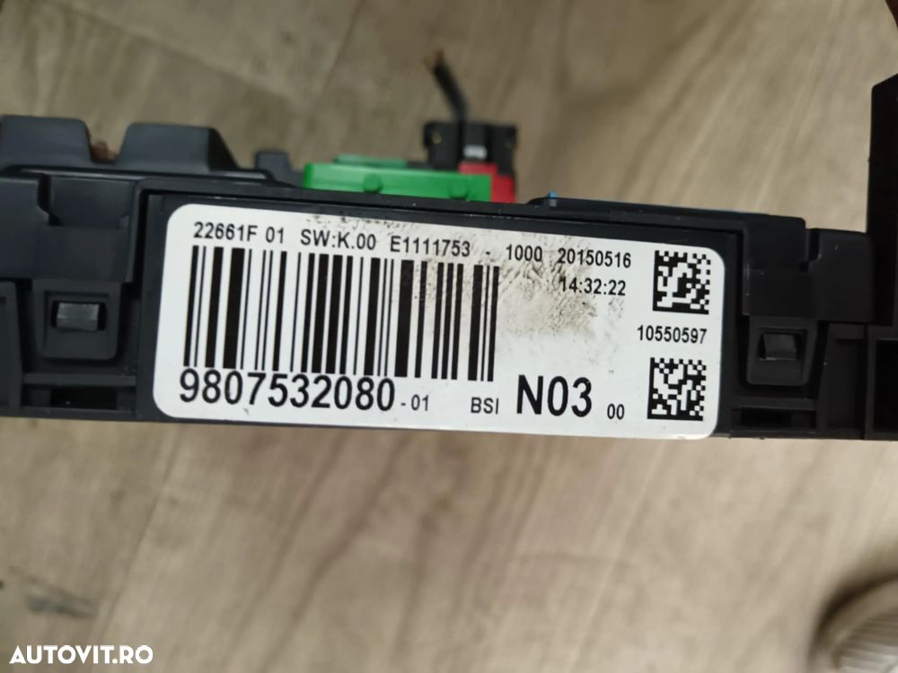 PANOU SIGURANTE BSI CITROEN C4 CACTUS, PEUGEOT 208/ 2008 2012-2019 9807532080 - 2