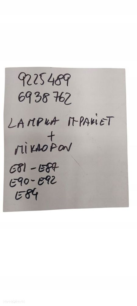 Bmw E87 E90 E92 Lampka Podsufitki Oświetlenia Wnętrza Kabiny Tel 9225489 - 6