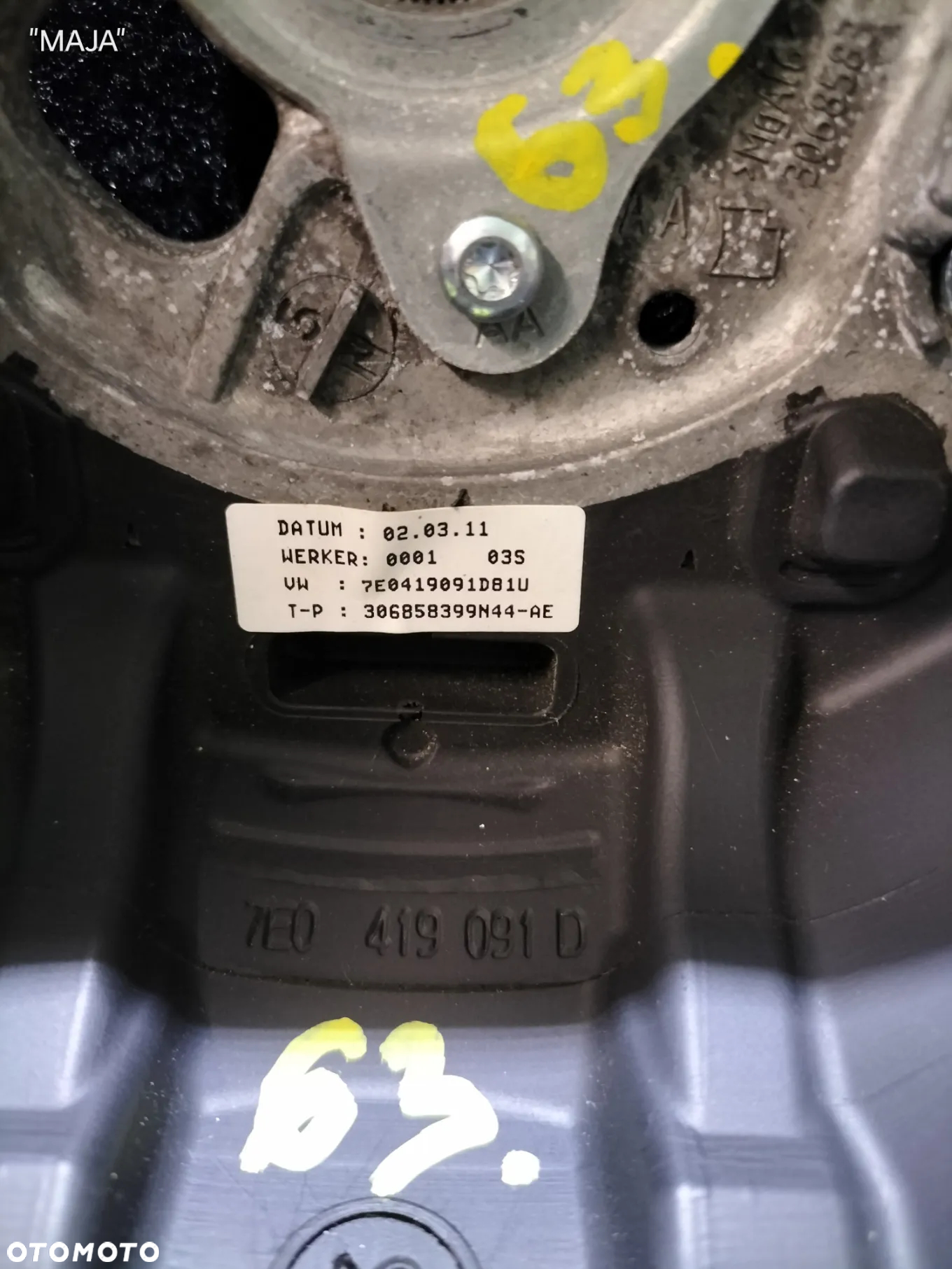 VW TRANSPORTER T5 7E0419091D KIEROWNICA ORYGINAŁ - 8