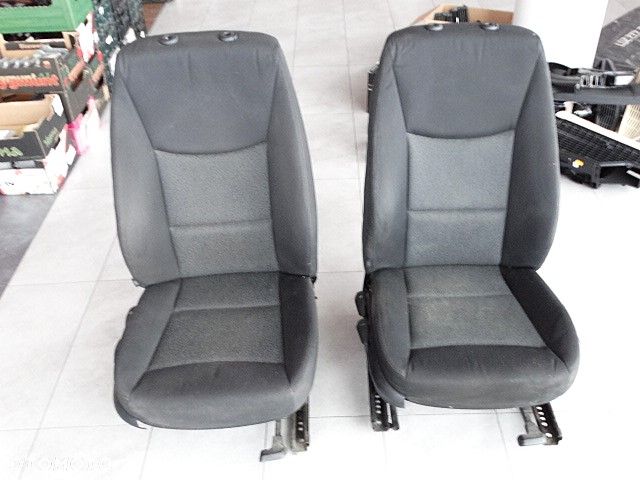 BMW 3 E90 E91 Fotel Pasażera Prawy Przód  Ładny Przedlift Czarny Materiał  Welur  316i 318i 320i 323i 325i 328i 330i 335i 316d 318d 320d 325d 330d 335d - 2