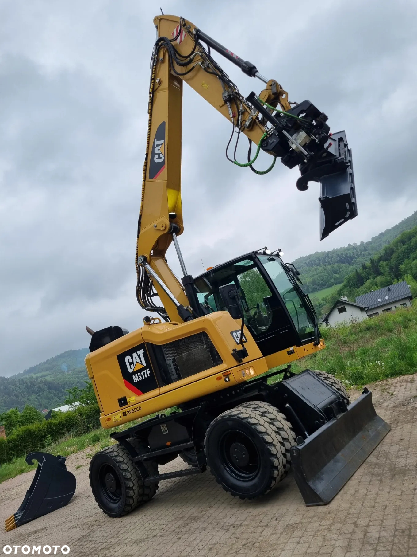 Caterpillar M317F Koparka Gąsienicowa 19 ton z Głowicą Obrotowo-Uchylną Steelwrist X20 Jak Nowa Z Norwegii - 33