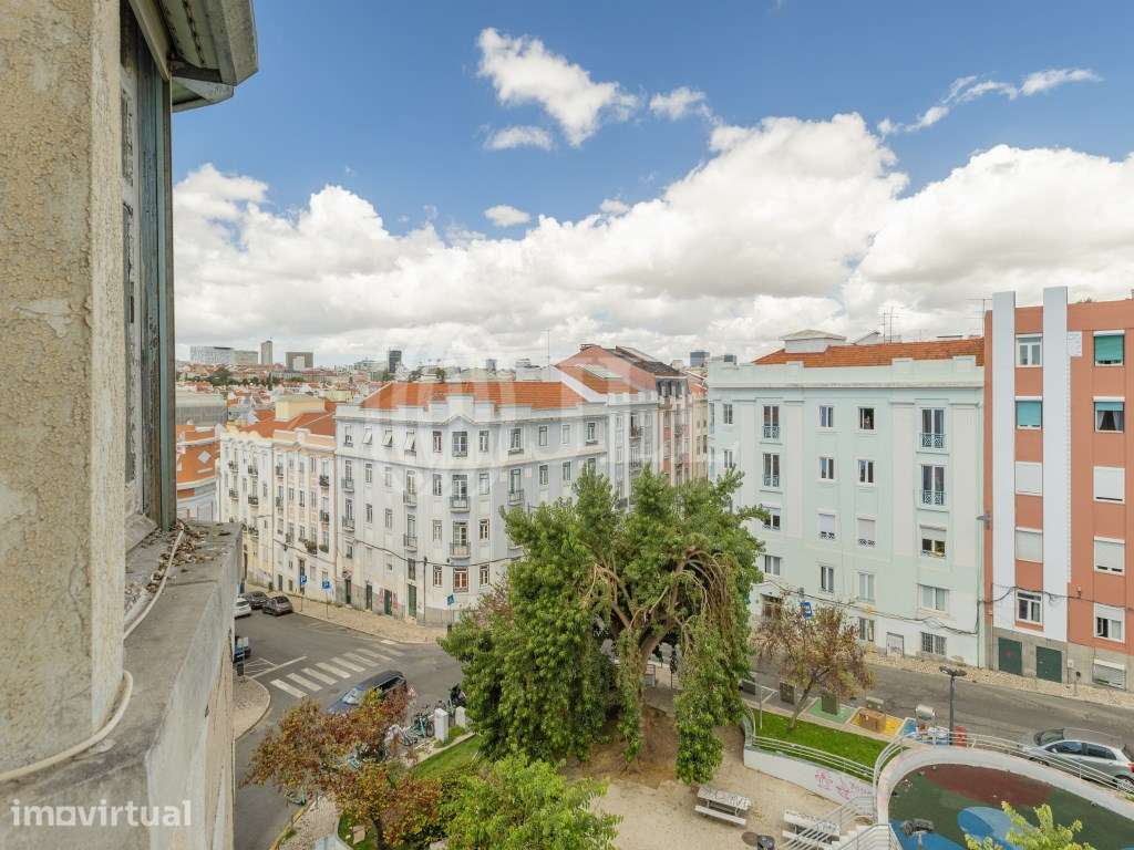 Apartamento T3, para remodelação, em Arroios, Lisboa - Grande imagem: 3/23