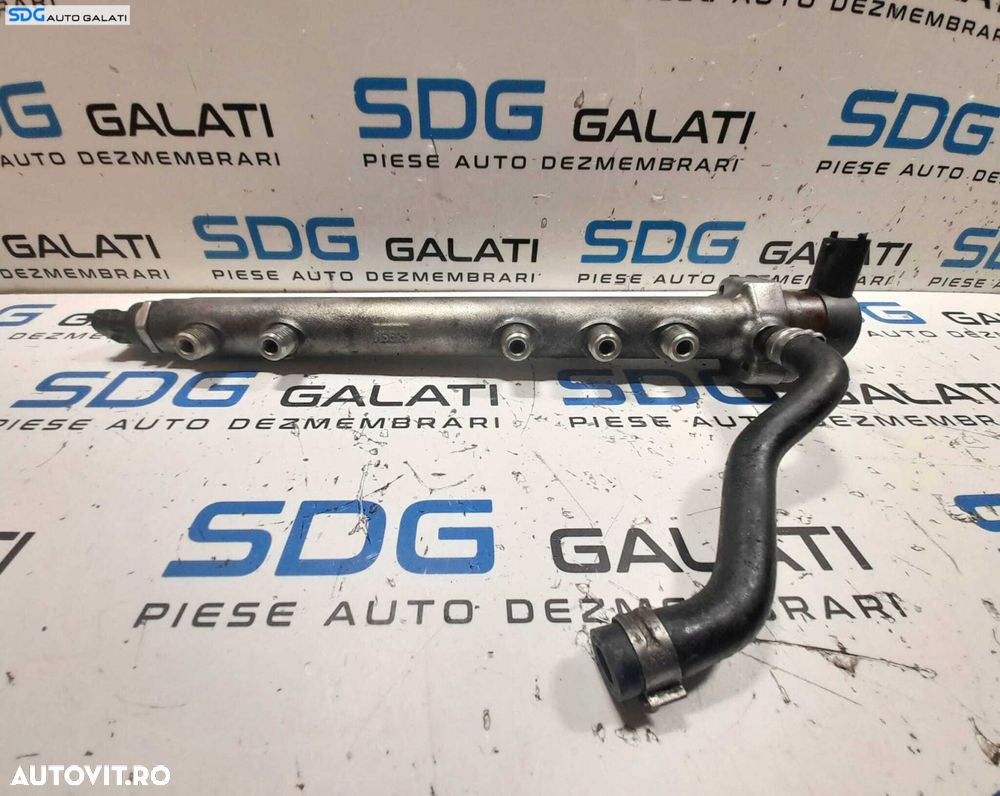 Rampa Presiune Injectoare Distribuitor Carburant Motorina Lancia Musa 1.3 JTD Multijet 2004 - 2012 Cod 46817523 0445214044 [N0224] - 1