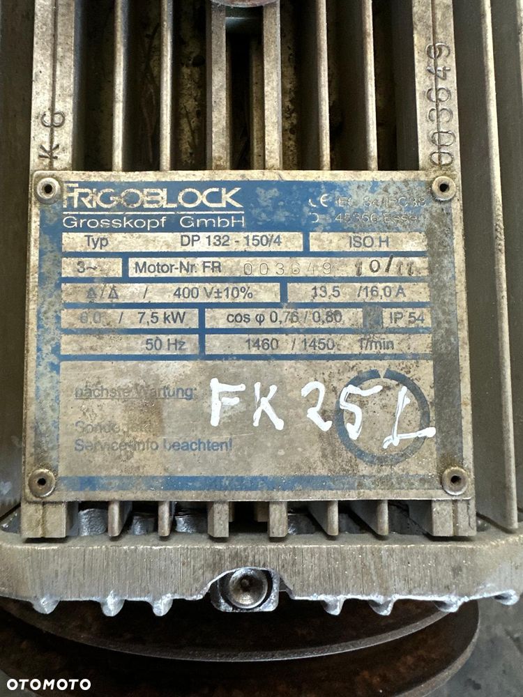 Silnik Agregat Frigoblock FK25 DP132-150/4 7.5KW - 3