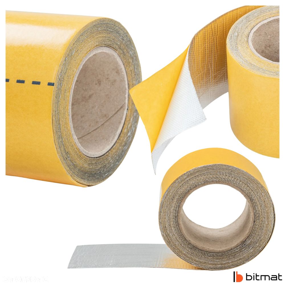Taśma termoizolacyjna termiczna aluminium 600°C 50mm 5m Bitmat - 1