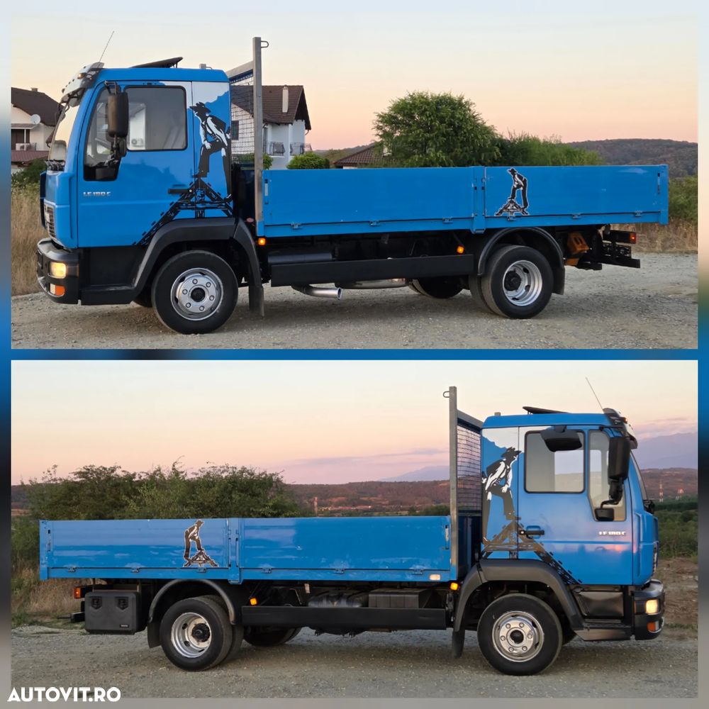 MAN LE 180 - 7,5t  - platforma impecabil 213.ooo km - 4