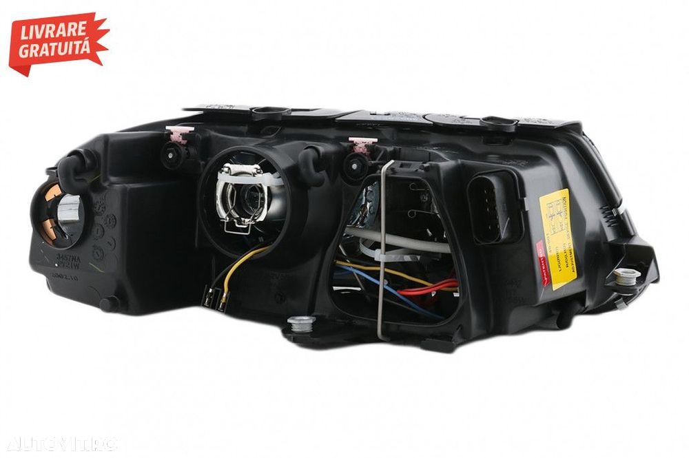 Faruri VW Passat 3BG B5 (09.2000-03.2005) Angel Eyes Negru - 7