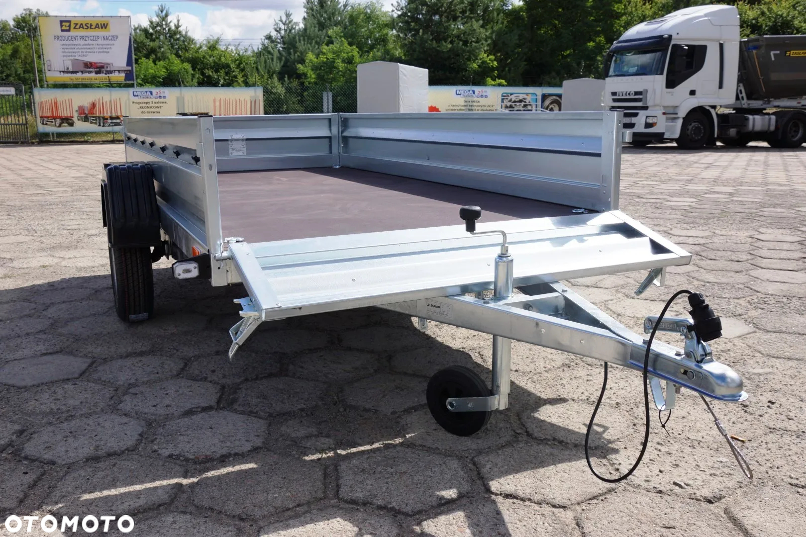 Zaslaw 1 oś, przyczepa towarowa MOCNA I SOLDNA DMC 750 KG - 5