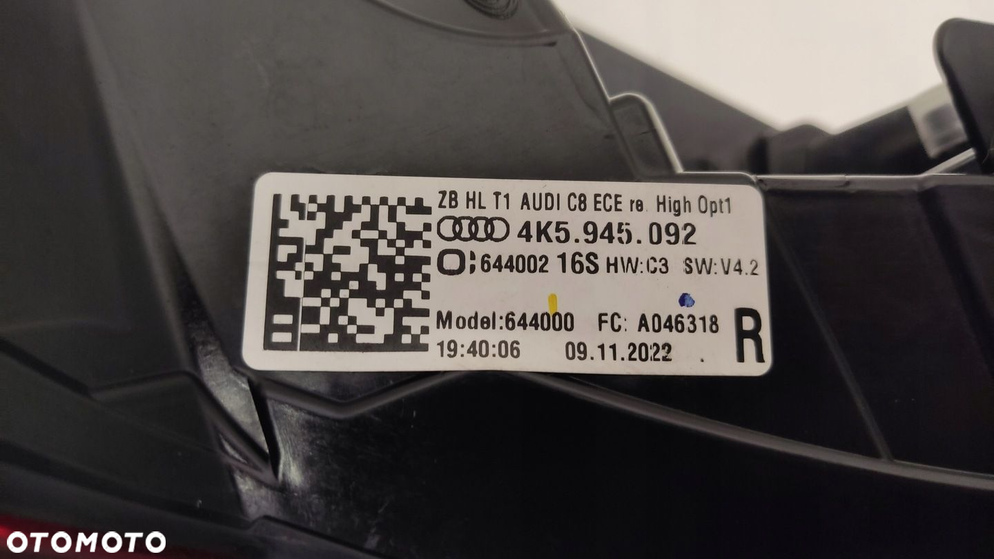 AUDI A6 C8 4K5 LAMPA TYLNA LED MATRIX PRAWA TYŁ PRAWY - 9