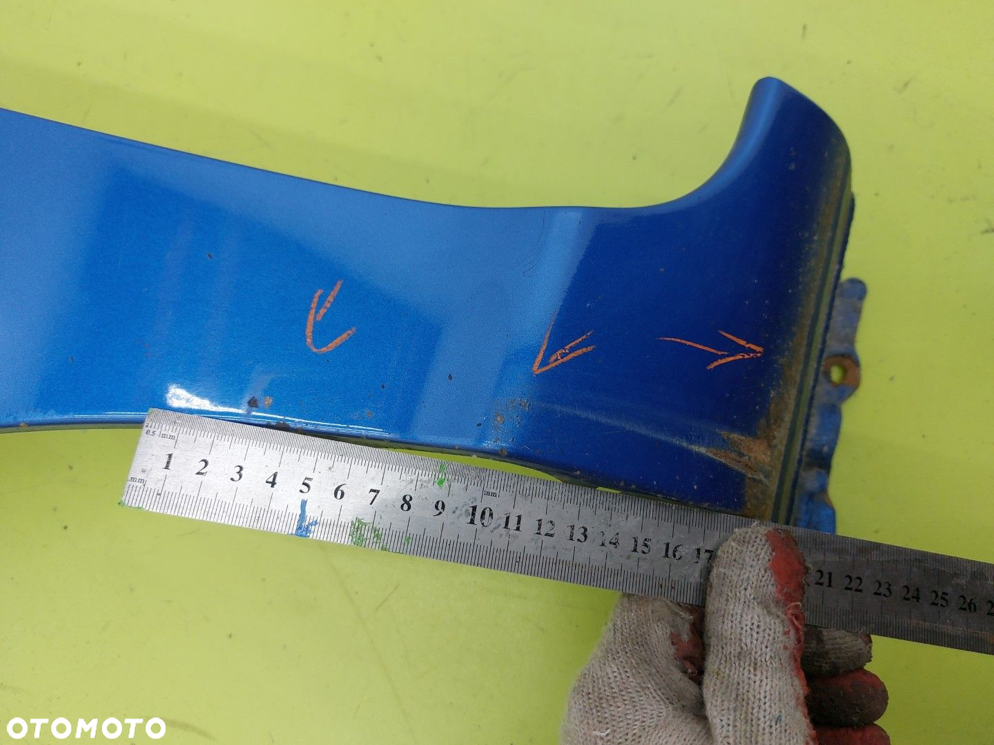 Błotnik przedni lewy HONDA CIVIC VII 2001-2005 HATCHBACK NIEBIESKIE - 6