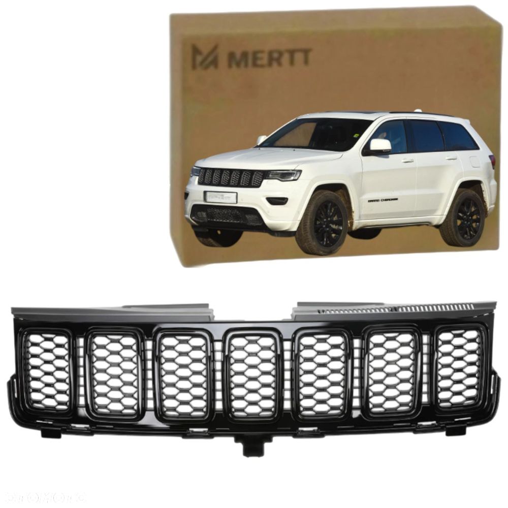 GRILL ATRAPA CHŁODNICY ŚRODKOWA JEEP GRAND CHEROKEE WK2 6ML06XS9AA CZARNY - 1