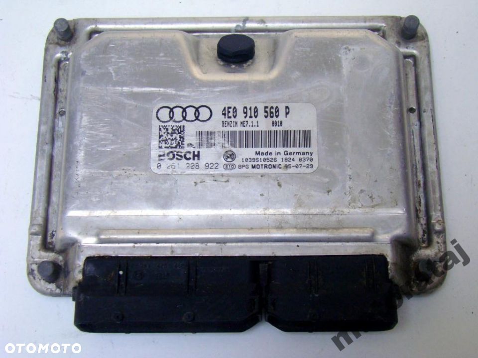 KOMPUTER MODUŁ VW AUDI 0261208922 4E0910560P - 1