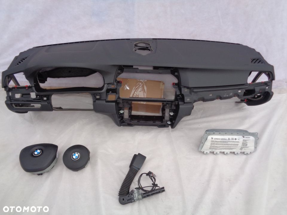 BMW F10 F11 DESKA KONSOLA AIRBAG PASY KOMPLET - 1