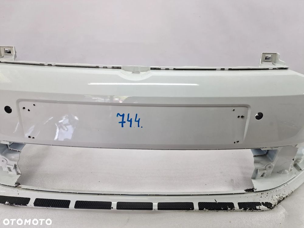 VW POLO 6C0 LIFT 13-17 ZDERZAK PRZEDNI PRZÓD NA SPRYSKI + 4X PDC , ŁADNY , BIAŁY , NR 6C0807221 , NR AUKCJI NZ744 - 10