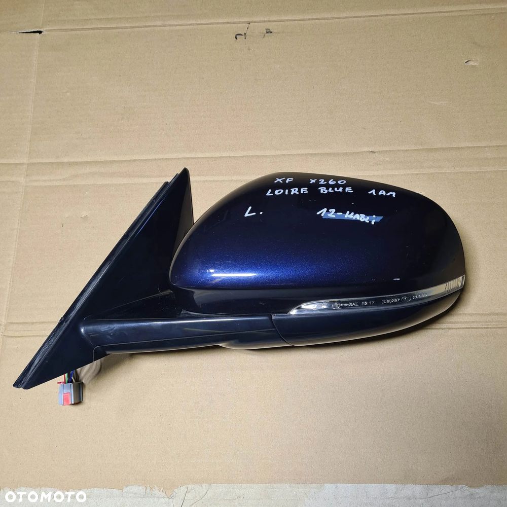JAGUAR XF II X260 LUSTERKO LEWE ZEWNĘTRZNE 1AM LOIRE BLUE 12 PIN - 7