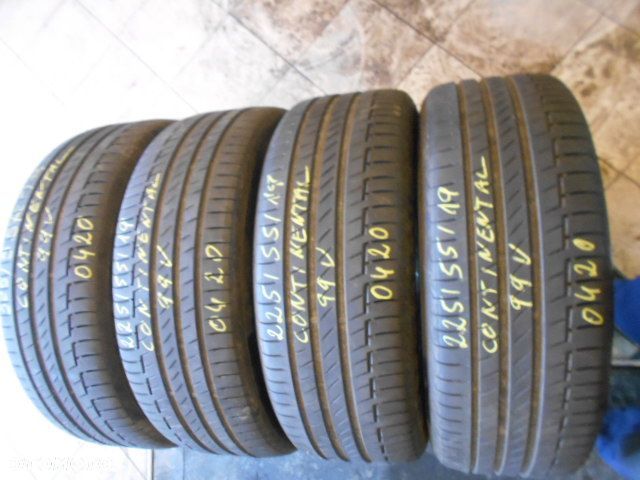 Opony 225/55r19 continental premium contact 6 6,8mm lato komplet - 1