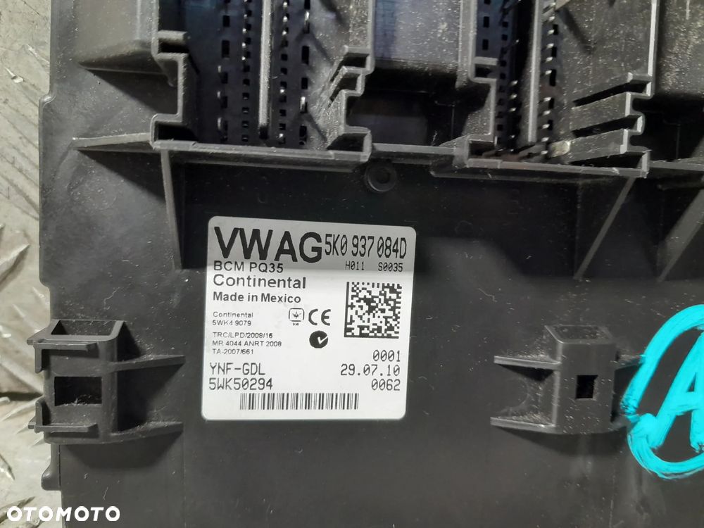 VOLKSWAGEN MODUŁ KOMFORTU BCM 5K0937084D - 2