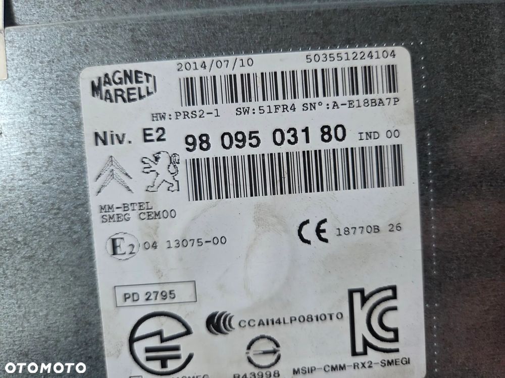 Radio Peugeot 2008 208   9809503180 - 4