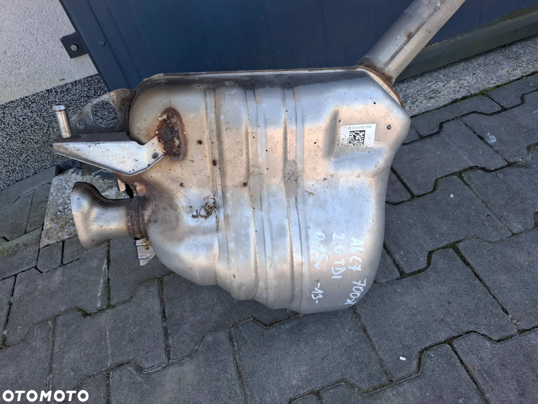 Tłumik wydech Audi A6C7 2,0 TDI 2015 rok kompletny nr 4G0253612M - 2