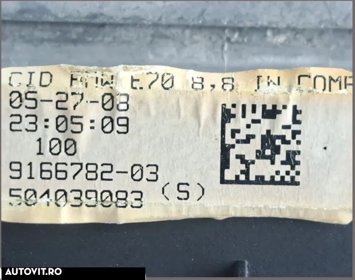 Display 8.8" navigatie BMW E70+LCI E71 E72 - 7