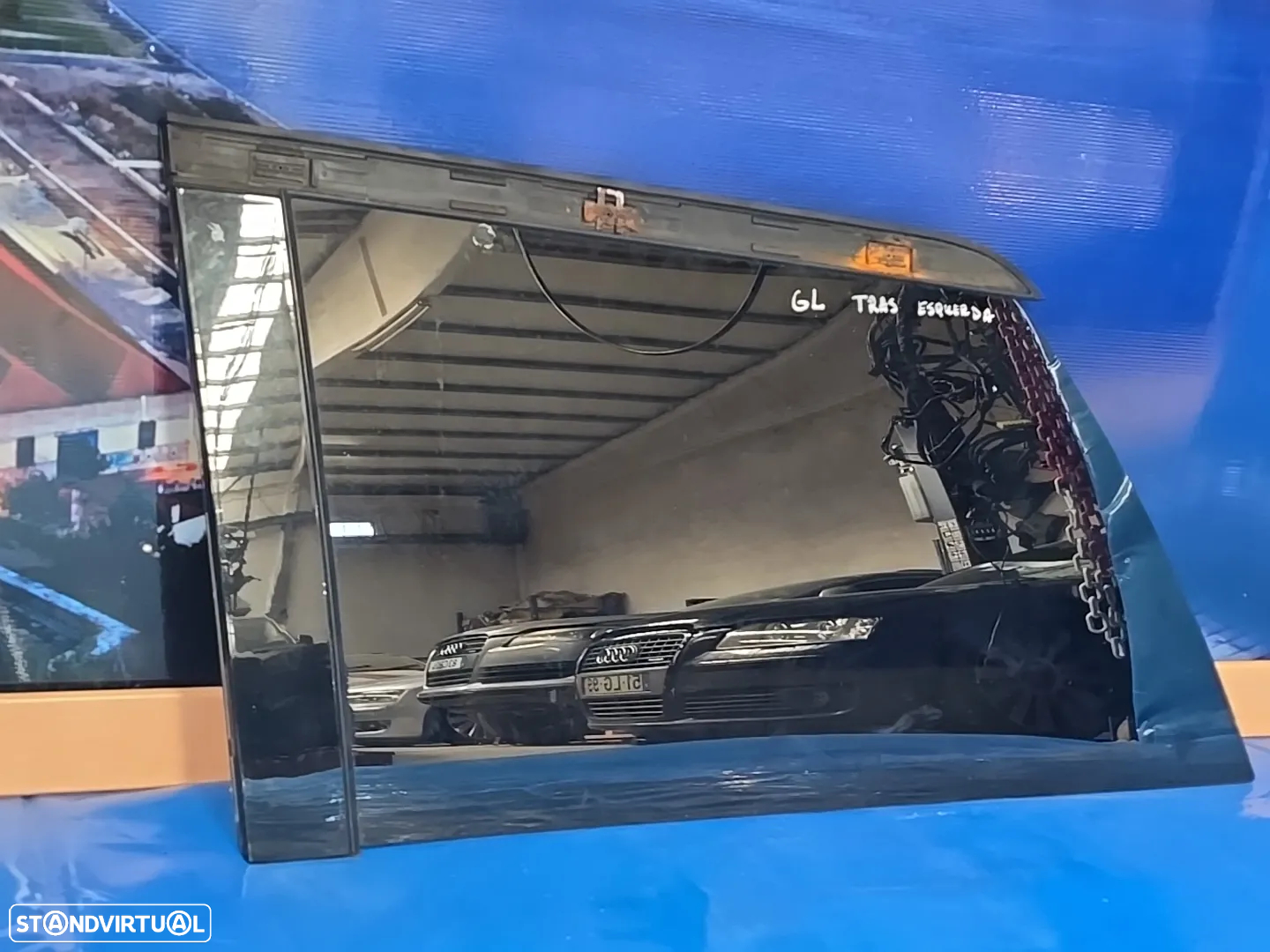 Vidro da painel traseira esquerda vidro laterais para mercedes w164 Gl 2006- Escuro - 2