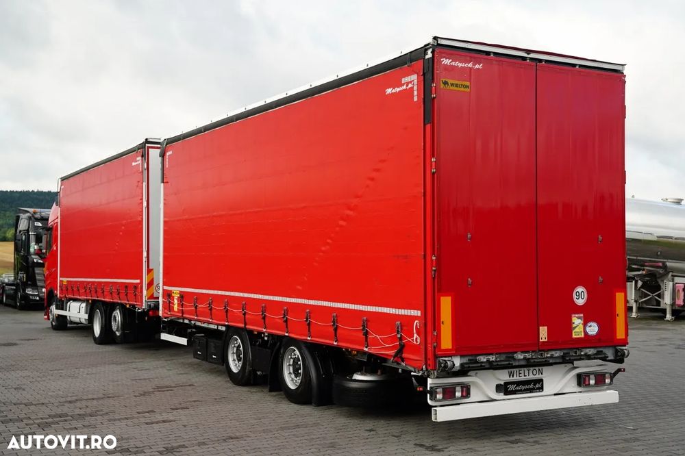Volvo FH 460 / COMBINAȚIE TANDEM / 120 M3 / TRANSITION / I-SAVE / I-PARK COOL / PUNTE RIDICATĂ / DIRECȚIE / WIELTON / CORTINĂ ARMATĂ - 3