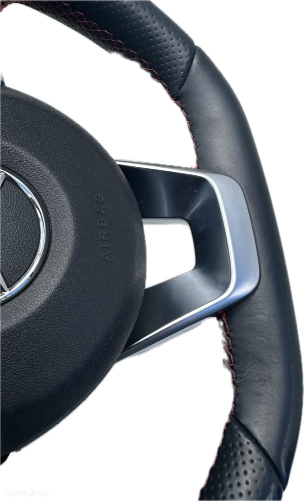 KIEROWNICA AMG SKORA CZERWONA NIC PODUSZKA AIRBAG KOMPLET MERCEDES C W205 GLC W253 ORYGINAL DEMONTAZ - 10