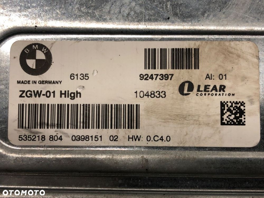 MODUŁ ZGW - 61.00 PLN - BMW 7 (F01, F02, F03, F04) 2008 - 2015 750 i, Li 300 kW [408 KM] benzyna - 4