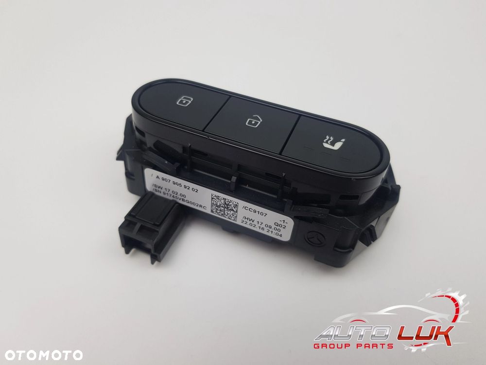 NOWY Przełącznik Panel sterowania fotela Mercedes w907 Sprinter A9079059202 - 1