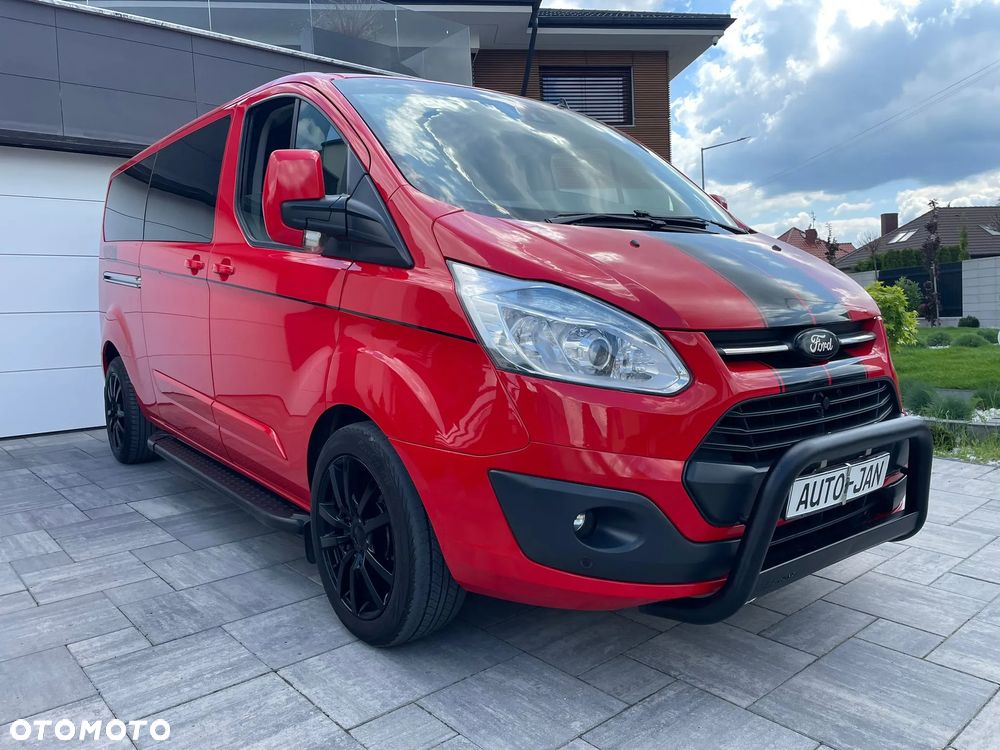 Ford TRANSIT CUSTOM LONG L2H1 Klima Navi Kamera Grzane Fotele 2xDrzwi Boczne Skóry Dubel Kabina 6os. Tempomat 2xPdc Rury - 34