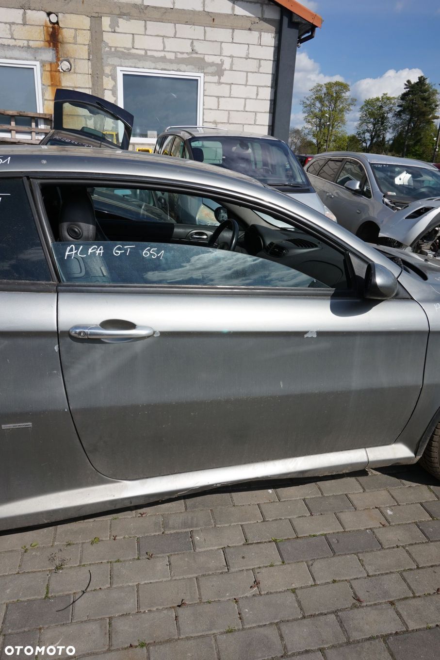 DRZWI PRZEDNIE PRAWE GT 937 651  SZARY GRIGIO ANTARES ALFA 2003-2010 - 1