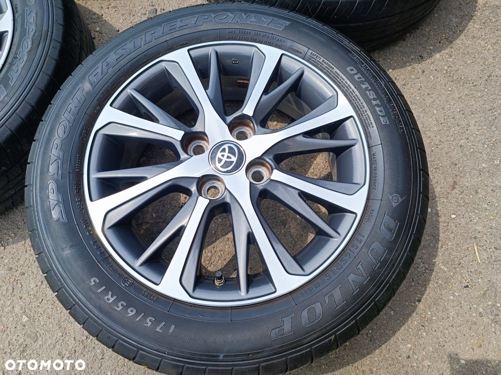 4x100 Felgi Aluminiowe Alufelgi Oryginalne 15 Koła Letnie Lato KIA HYUNDAI MAZDA SUZUKI Alto BALENO SWIFT SPLASH LIANA IGNIS DAIHATSU TOYOTA Aygo II 2 iQ YARIS II 2 III 3 175/65R15 - 3