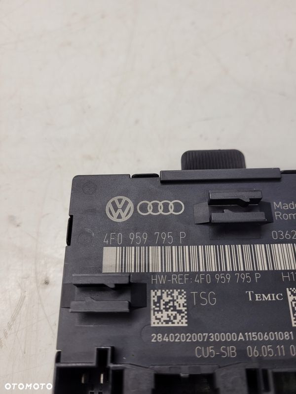MODUŁ STEROWNIK DRZWI AUDI A6 C6 Q7 4L 4F0959795P - 3