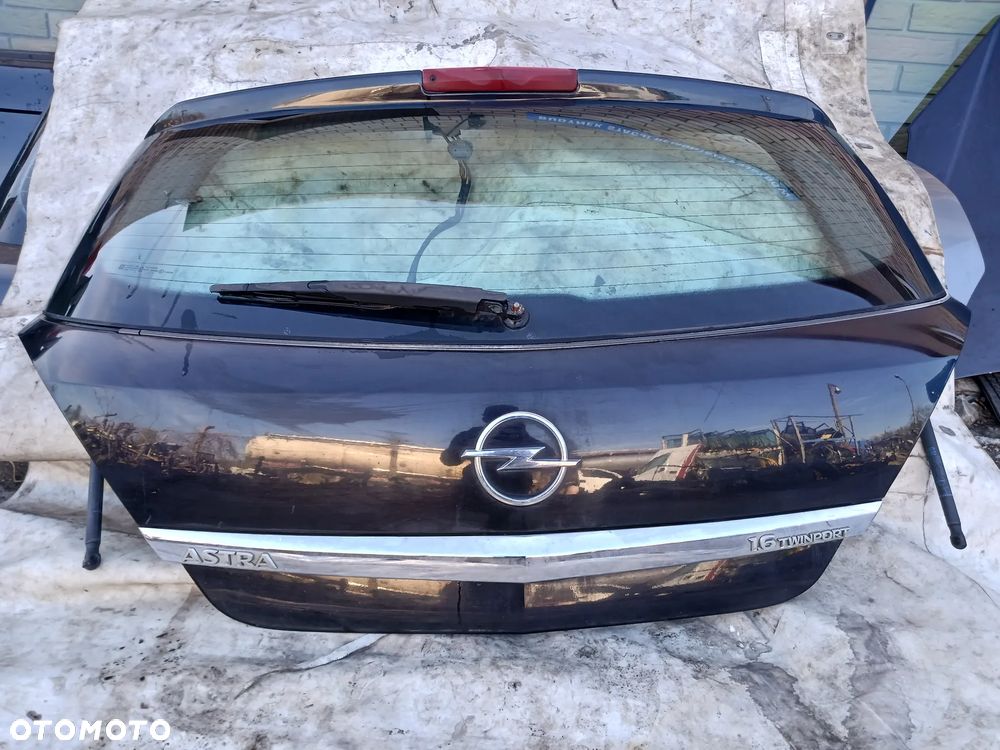 Opel Astra H HB 3 III Klapa tył tylna kolor Z20R czarny czarna mikrostyk szyba mechanizm - 2