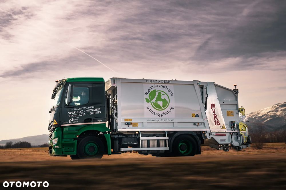 Mercedes-Benz Antos 4x2  śmieciarka DEMO 1 komorowa 16 m3, NOWA ZABUDOWA 2022,  serwis, gwarancja, sprzedaż/wynajem - 4