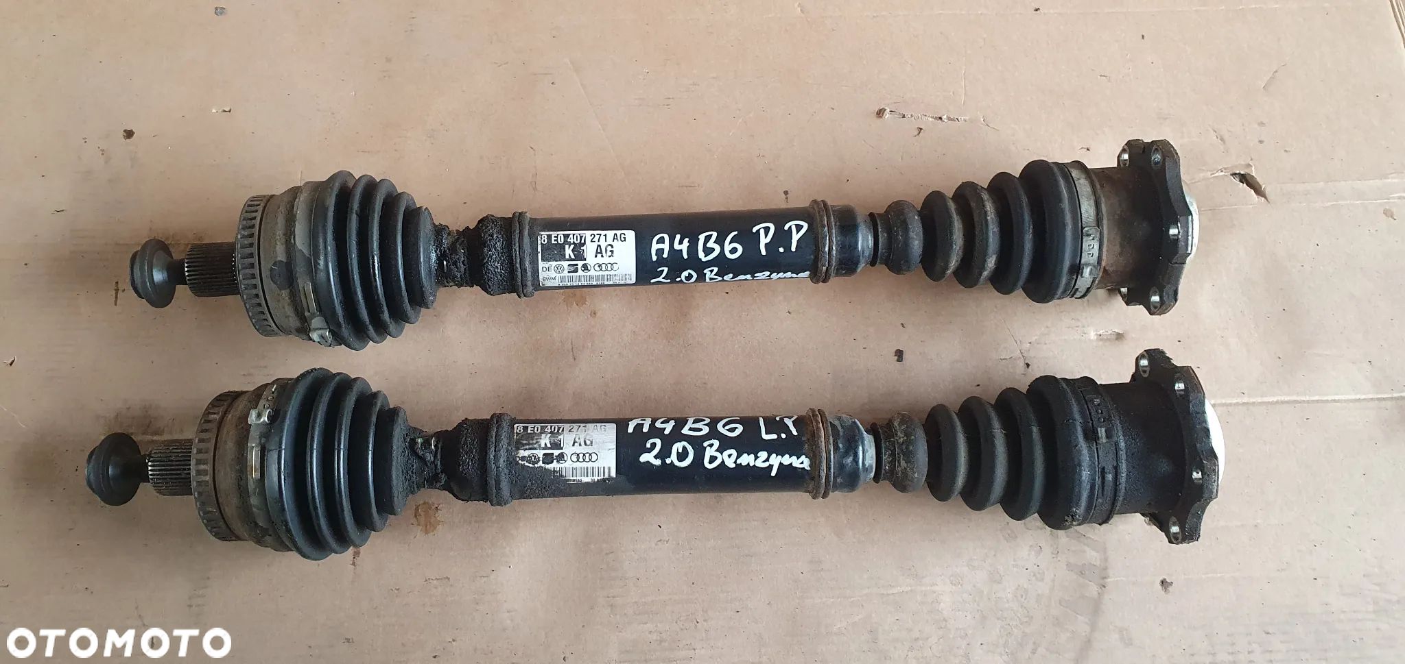 Półoś prawy lewy przód przednia prawa lewa Audi A4 B6 Automat 2.0 8E0407271AG - 1