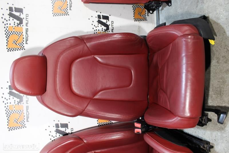 Conjunto De Bancos Audi Tt (8J3)  Bancos Audi Tt 8J Em Pele Vermelha - 5