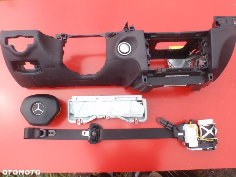 MERCEDES GL ML GLE X166 W166 W292 DESKA KONSOLA PODUSZKA KOLANOWA AIRBAG KOLAN KOLANÓWKA SKÓRA Raz2 - 5