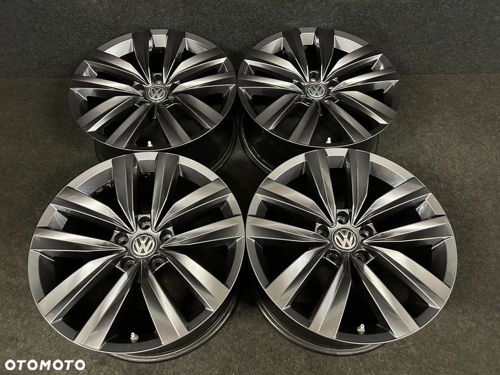 Alufelgi VW Arteon R-Line, Passat B8, B7, Tiguan, Sharan 18 cali 5x112 4szt. Ładne z czujnikami! - 4