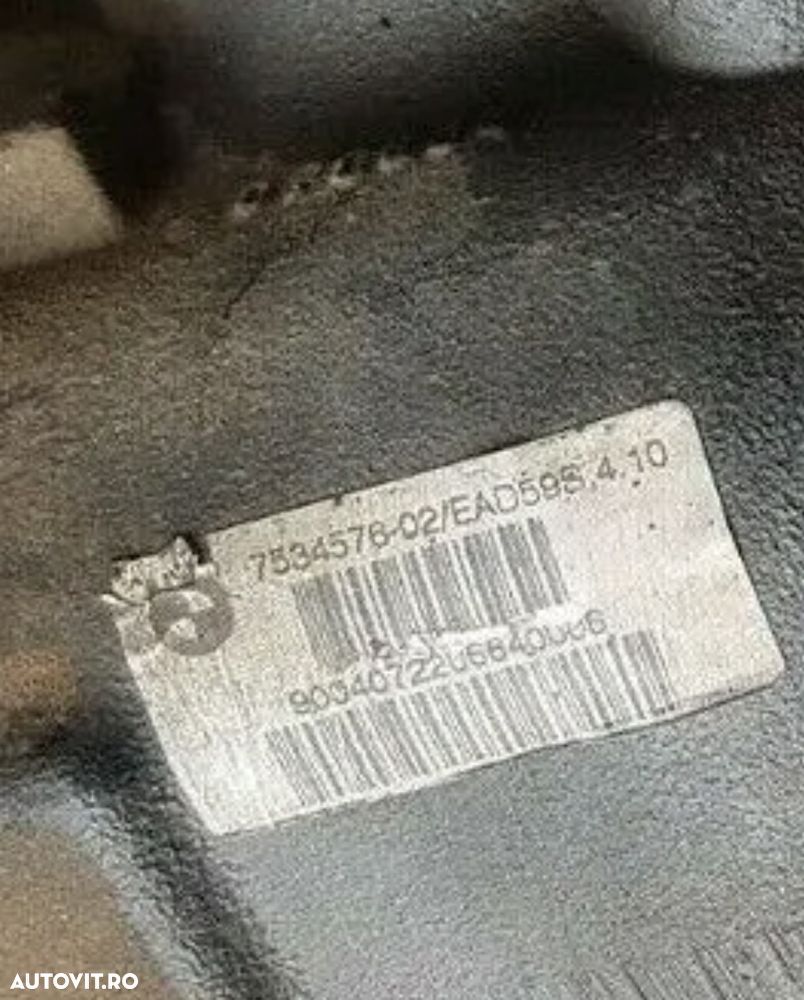 Diferential Spate BMW X5 E53 3.0i (231 CP) / 4.4i (286 CP / 320 CP), Raport 4.10 - Cod OE 33107510658 Grup cod 7534576 410 - 2