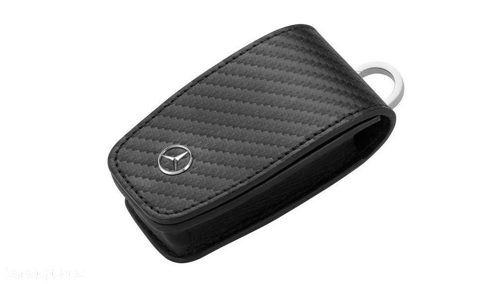 MERCEDES Etui skora karbon pokrowiec na kluczyki OE - 1