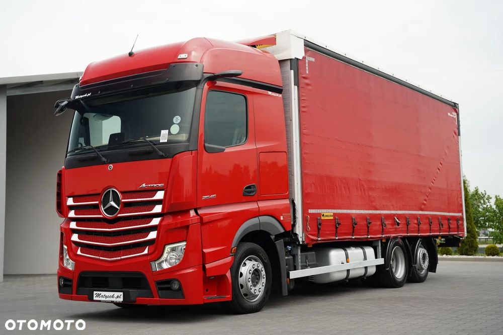Mercedes-Benz BENZ ACTROS 2545 / FIRANKA - 7,4 M / MEGA / 6x2 / OŚ PODNOSZONA / OŚ PODNOSZONA / WIELTON / 2021