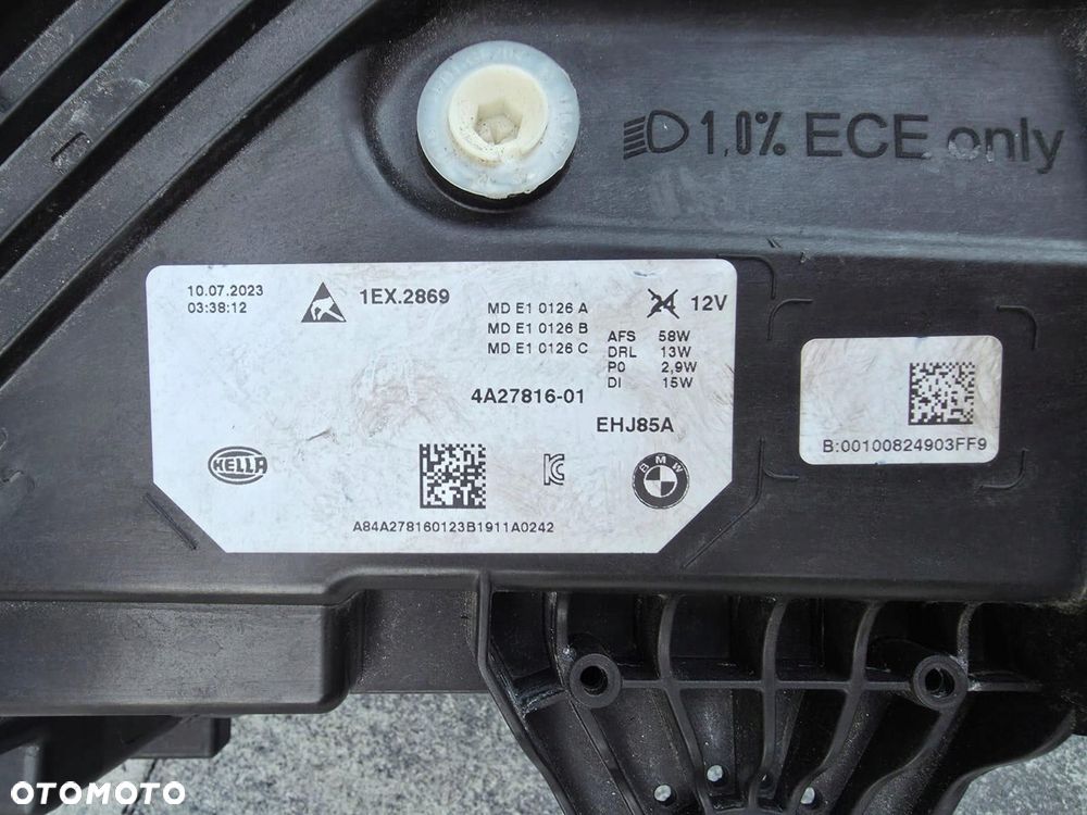 BMW X1 U11 Lampa prawa przód Full Led Adaptive 4A27816-01 Srebna - 10