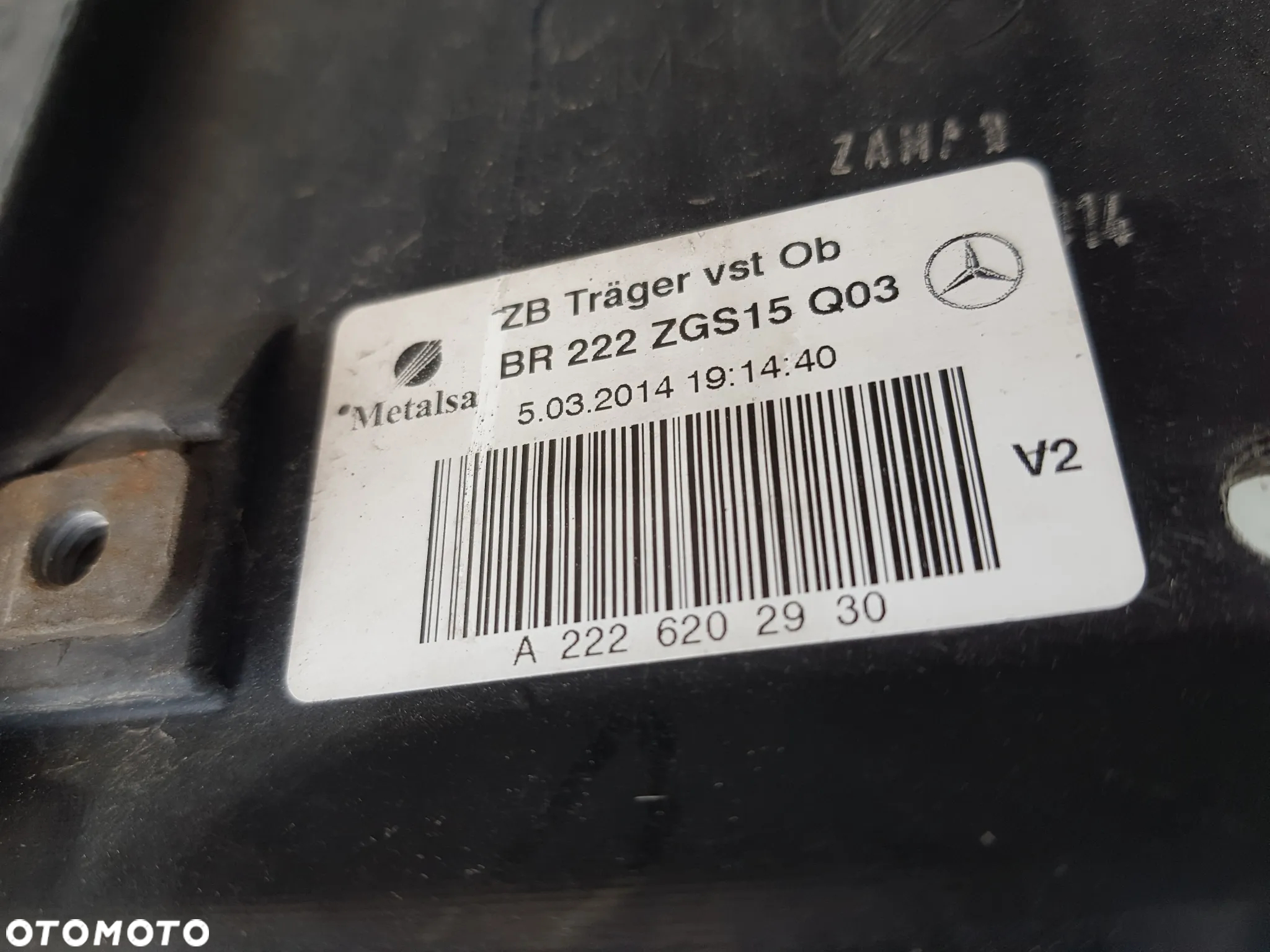Mercedes W222 S Pas Przedni Wzmocnienie Czołowe - 9