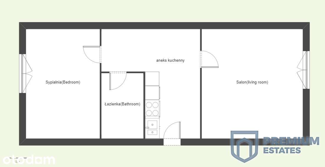 klimatyczne 2 oddzielne pokoje 50 m2-Stare Miasto